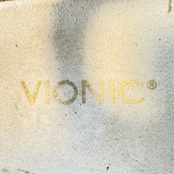 Vionic Sandals Womens 8 Gray Suede Strappy Gladiator Cage Casual Comfort Shoes - Picture 11 of 13